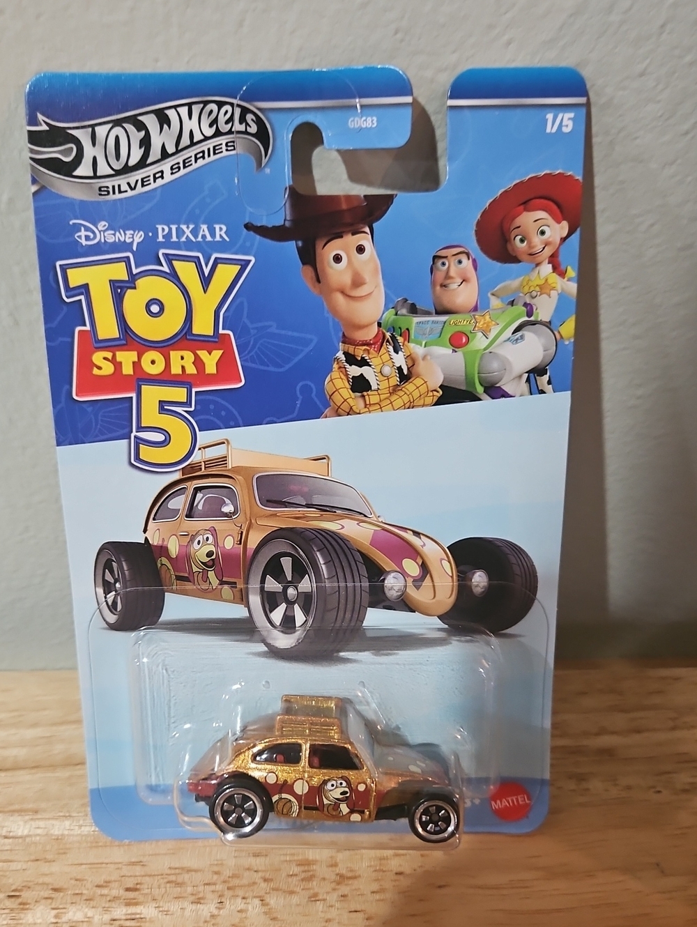 Hot Wheels Toy Story 5 Slinky Dog Volkswagen Beetle 1/5 Silver Series